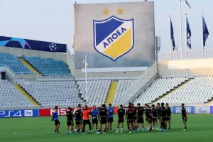 H προπόνηση του ΑΠΟΕΛ (φώτος)