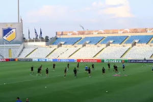 H προπόνηση του ΑΠΟΕΛ (φώτος)