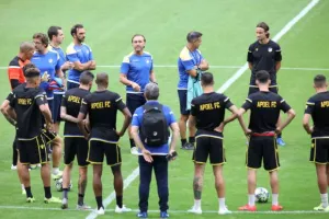 (ΦΩΤΟΣ) Προπόνηση στο Γιόχαν Κρόιφ Αρένα 