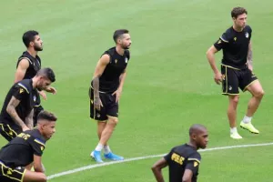(ΦΩΤΟΣ) Προπόνηση στο Γιόχαν Κρόιφ Αρένα 