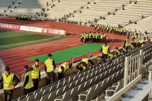(Καραμπάχ-ΑΠΟΕΛ) ΕΚΑΤΟΝΤΑΔΕΣ άνδρες ασφαλείας, Δρακόντεια μέτρα!