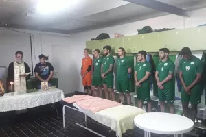 Αγιασμός για καλή χρονιά (φώτος)