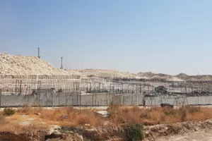 Limassol Arena/ Ο τοίχος αντιστήριξης... (φώτος)