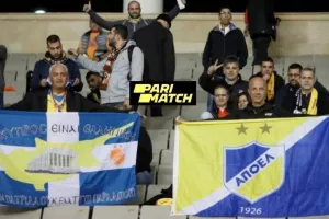 Ο κόσμος του ΑΠΟΕΛ στο "Tofiq Bahramov" 