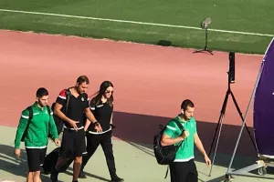 Ομόνοια/Άφιξη στο "Στέλιος Κυριακίδης" (φώτος/βίντεο)
