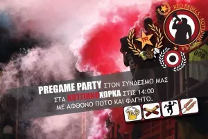 Pregame με άφθονο ποτό και φαγητό
