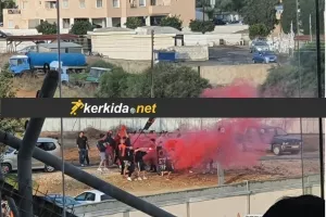 ΟΡΓΑΝΩΜΕΝΟΙ/Καπνογόνα, συνθήματα... εκτός γηπέδου! (φώτος)
