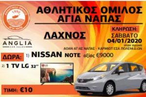 Πρωτοχρονιάτικο λαχείο Αγίας Νάπας