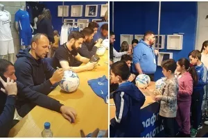 (ΦΩΤΟΣ) Στη μπουτίκ οι παίκτες της Ανόρθωσης