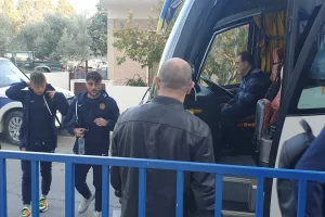 Άφιξη ΑΕΛ στο "ΠΑΠ" (φώτος/βίντεο)