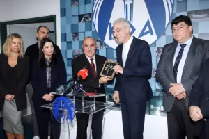 Η επίσκεψη του νέου Υπουργού Παιδείας, Πολιτισμού,  Αθλητισμού και Νεολαίας στον ΚΟΑ