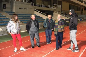 Ο Πρόεδρος του ΚΟΑ συναντήθηκε με Ελλαδίτες αθλητές στο εθνικό στάδιο στίβου