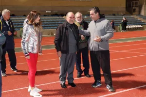 Ο Πρόεδρος του ΚΟΑ συναντήθηκε με Ελλαδίτες αθλητές στο εθνικό στάδιο στίβου