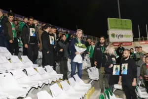 ΦΩΤΟΣ/Συγκινητικές στιγμές στο ΓΣΠ για τον αδικοχαμένο Παναγιώτη