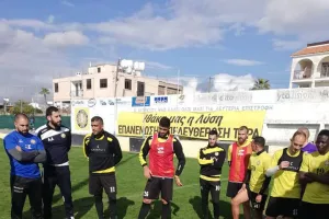 Στην προπόνηση ο πρόεδρος