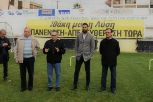 Ο Δήμαρχος Λύσης στην προπόνηση (φώτος)