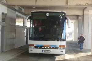 (ΦΩΤΟΣ) Η άφιξη της ΑΕΚ 