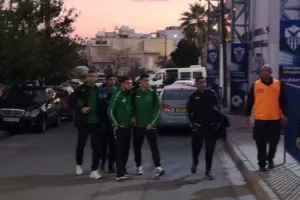 Η άφιξη του Ολυμπιακού (βίντεο/φώτος)