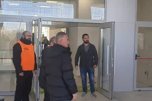 (ΦΩΤΟΣ) Η άφιξη της ΑΕΛ στην "ΑΡΕΝΑ"