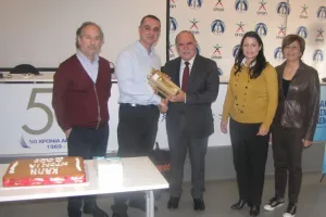 Ο Πρόεδρος του ΚΟΑ στο κόψιμο βασιλόπιτας του ΑΓΟ επαρχίας Λευκωσίας