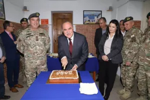 Ο Πρόεδρος του ΚΟΑ κοντά στους στρατευμένους αθλητές (φώτος)