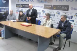 Ο Πρόεδρος του ΚΟΑ στην κοπή της βασιλόπιτας του ΑΓΟ επαρχίας Πάφου
