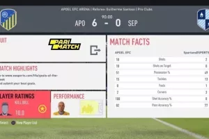 APOEL EFC/ Εξάρα σε Spartans 