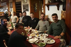 Δεξίωση και κόψιμο Βασιλόπιτας (φώτος)