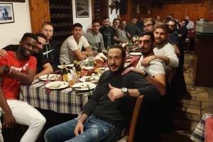 Δεξίωση και κόψιμο Βασιλόπιτας (φώτος)