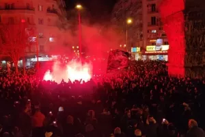 Εικόνες από το συλλαλητήριο των φίλων του ΠΑΟΚ