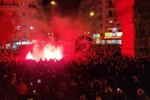 Εικόνες από το συλλαλητήριο των φίλων του ΠΑΟΚ