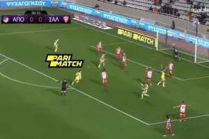 (BINTEO) Tο 1-0 του ΑΠΟΕΛ με αυτογκόλ του Λαμπό