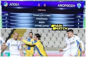 ΑΠΟΕΛ-ΑΝΟ/ Ημίχρονο με ΠΕΝΤΕ κίτρινες και ΜΙΑ τελική!