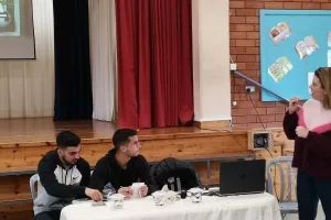 Τα είπαν με τους μαθητές οι παίκτες της ΑΕΚ