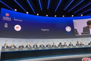 Το νέο λογότυπο της ΚΟΠ στο Κογκρέσο της UEFA
