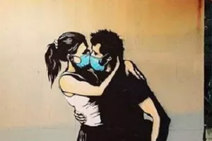 (ΦΩΤΟΣ) Γκράφιτι...κορωνοϊού 