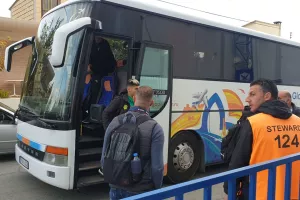 (ΦΩΤΟΣ/ΒΙΝΤΕΟ) Η άφιξη της ΑΕΚ στο "ΠΑΠ"