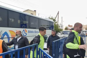 (ΦΩΤΟΣ/ΒΙΝΤΕΟ) Η άφιξη της ΑΕΚ στο "ΠΑΠ"