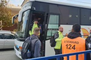 (ΦΩΤΟΣ/ΒΙΝΤΕΟ) Η άφιξη της ΑΕΚ στο "ΠΑΠ"