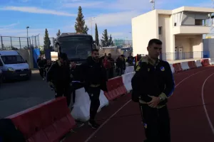 ΦΩΤΟΣ/Η άφιξη του ΑΠΟΕΛ