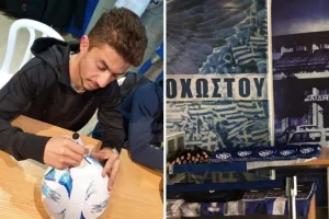 Αυτόγραφα στην μπουτίκ 