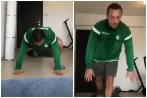 Ο ΜΠΟΤΕΑΚ μας δείχνει ασκήσεις για το σπίτι! (Βίντεο)
