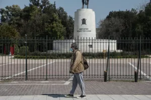 Αδειο το κέντρο της Αθήνας 