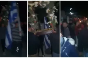 (ΒΙΝΤΕΟ) Στις 4 τα ξημερώματα έβγαλαν τον Επιτάφιο!