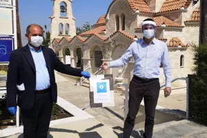 ΑΞΙΕΠΑΙΝΗ κίνηση: "500 μάσκες προστασίας στην 7η Μ.Τ. Π/300 μάσκες στο Κέντρο Προσφοράς και Αγάπης"