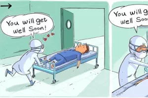Συγκινητικό σκίτσο (έγινε viral) για τους γιατρούς με τον ιό