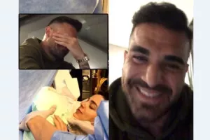 ΦΟΒΕΡΗ ΣΤΙΓΜΗ/Ο Σιέλης είδε τη γέννηση του παιδιού του από το κινητό! (βίντεο)