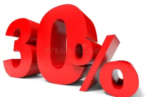 30%/Ποσοστό