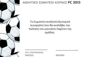 Αναζητά εξωτερικό συνεργάτη! 