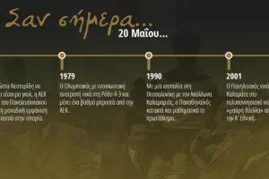 60 χρόνια Α' Εθνική: Σαν σήμερα, 20 Μαΐου